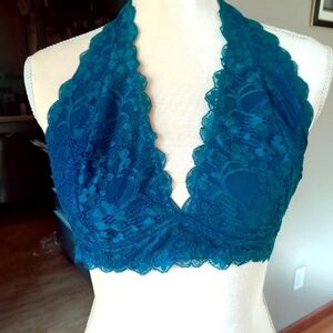 Free People lace halter bra